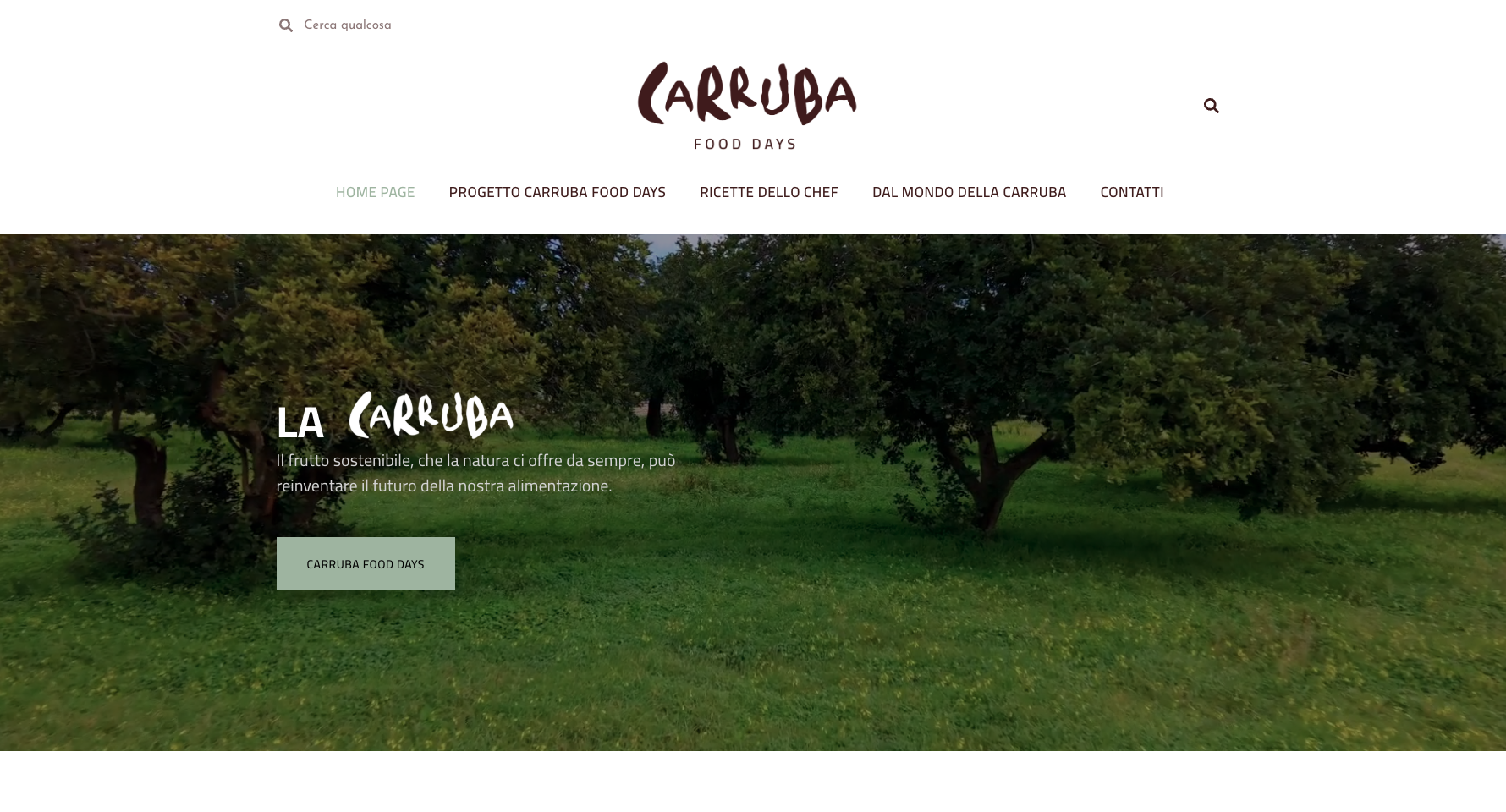 Carruba Food Days — cultura della carruba