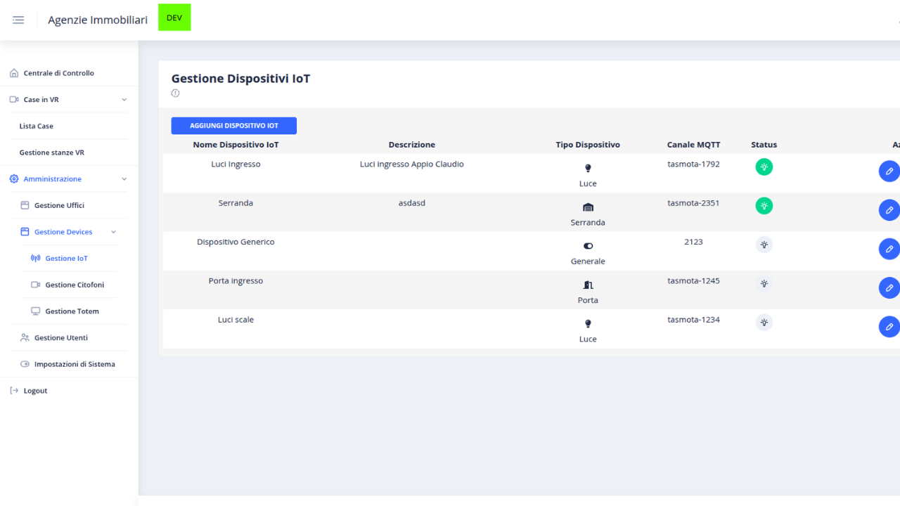 Gruppo H24 — televisita immobiliare e gestione IoT